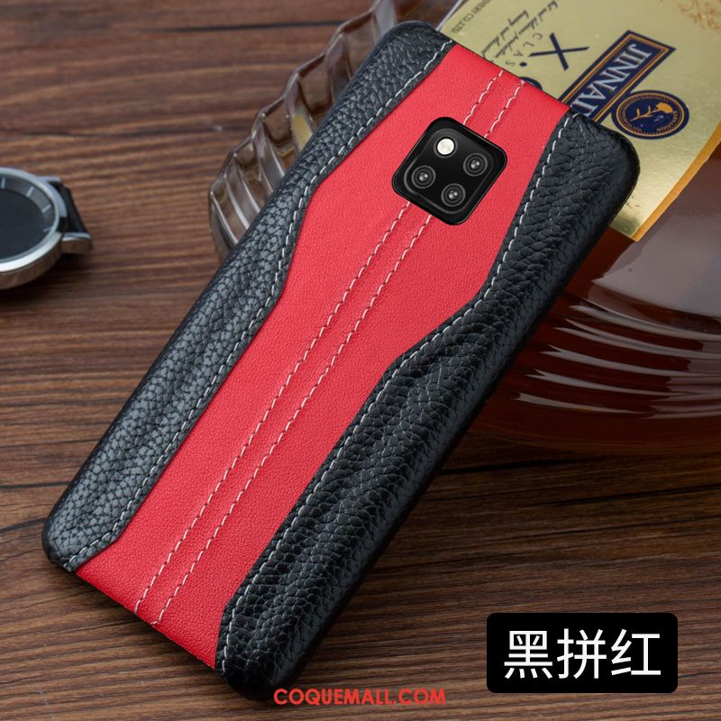 Étui Huawei Mate 20 Pro Étui En Cuir Bleu Personnalité, Coque Huawei Mate 20 Pro Téléphone Portable Incassable Braun