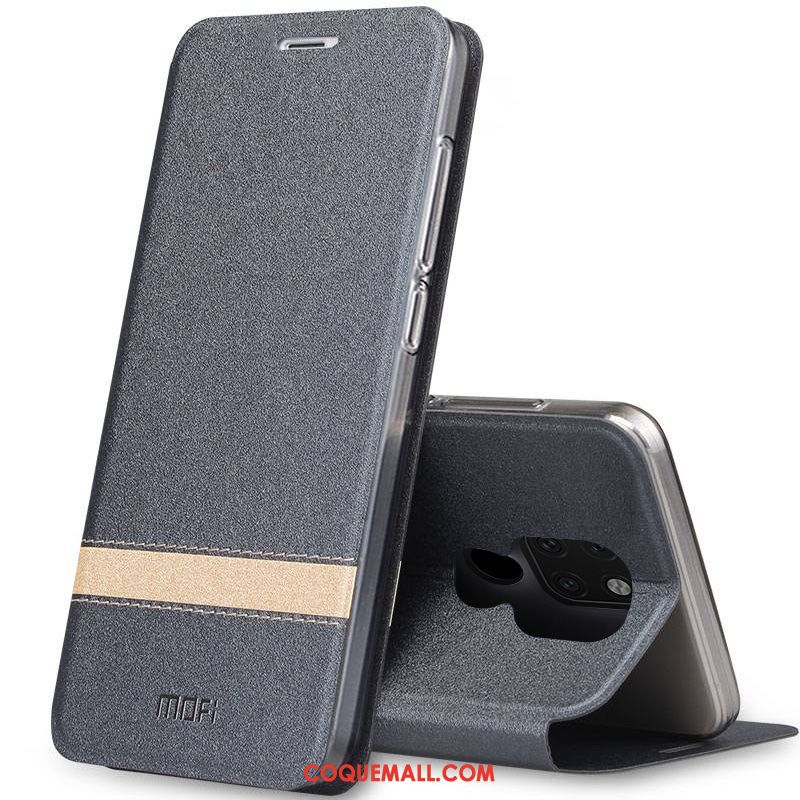 Étui Huawei Mate 20 Protection Étui En Cuir Noir, Coque Huawei Mate 20 Marque De Tendance Légères