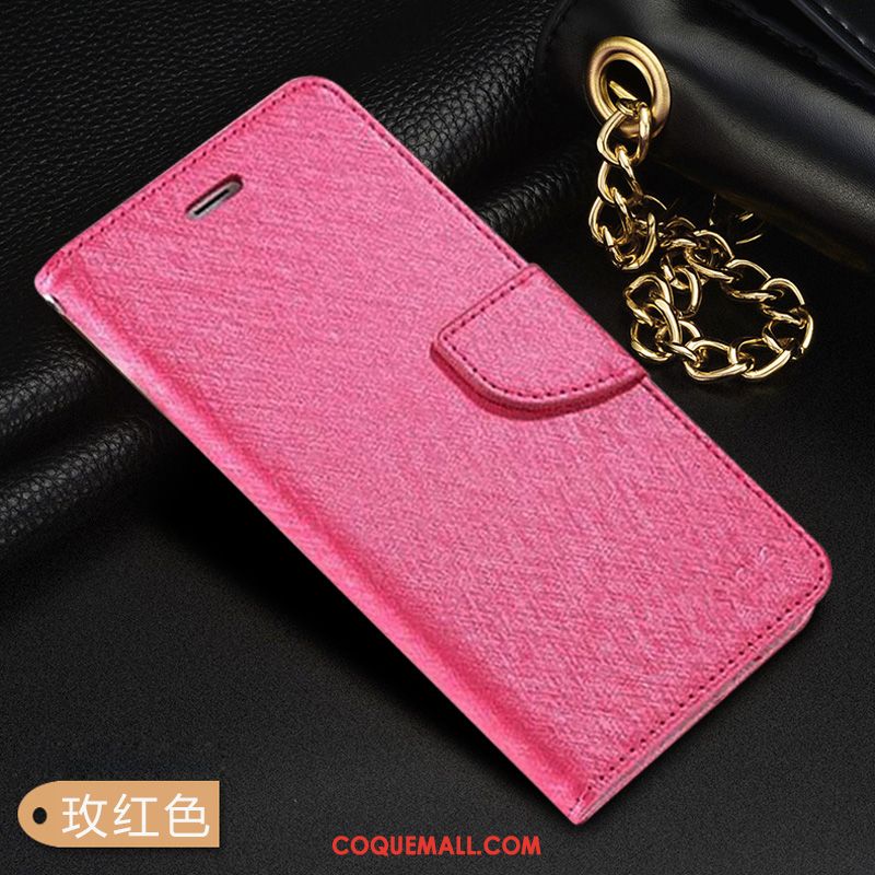 Étui Huawei Mate 20 Rose Incassable Rouge, Coque Huawei Mate 20 Simple Étui En Cuir