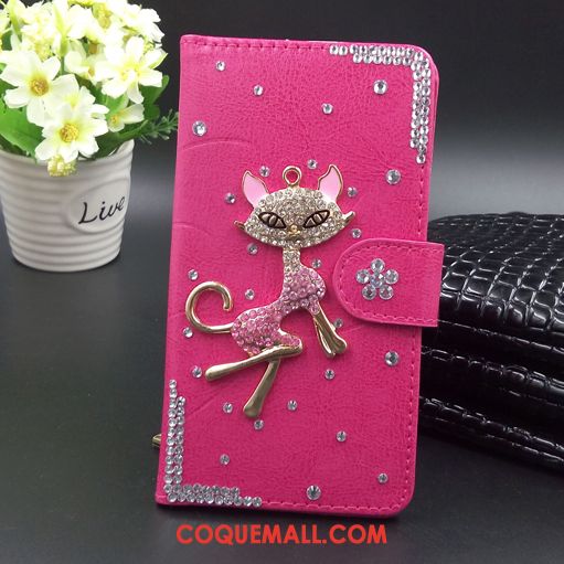 Étui Huawei Mate 20 Rs Téléphone Portable Noir Strass, Coque Huawei Mate 20 Rs Rouge Étui En Cuir