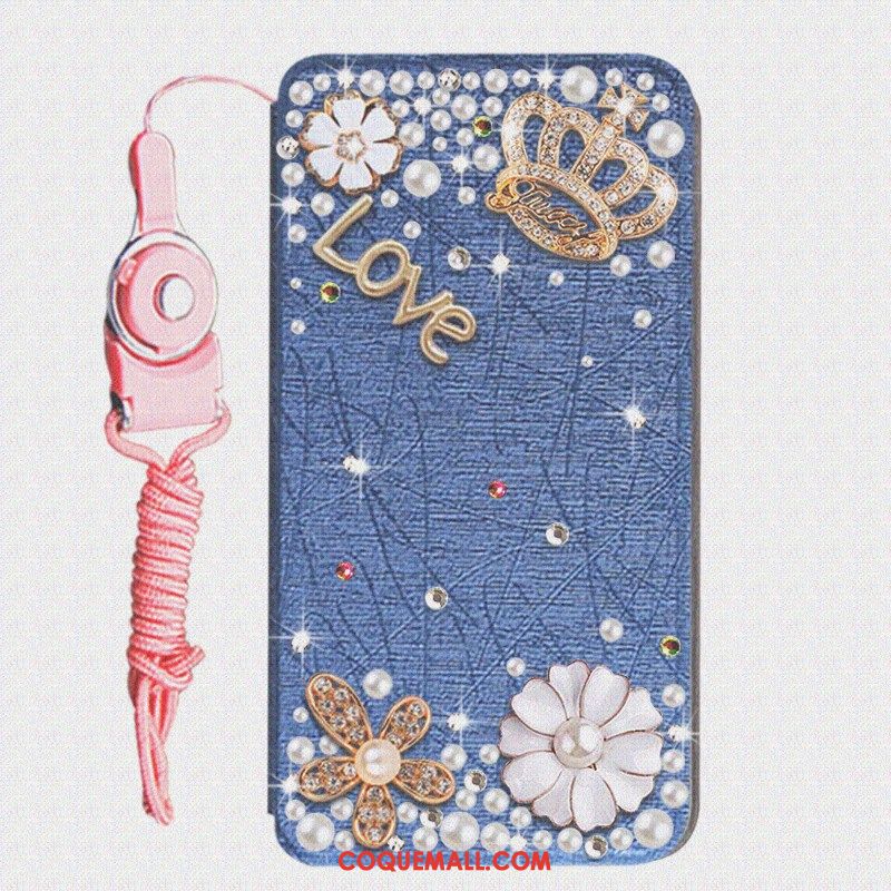 Étui Huawei Mate 20 Rs Téléphone Portable Strass Bleu, Coque Huawei Mate 20 Rs Petit Protection