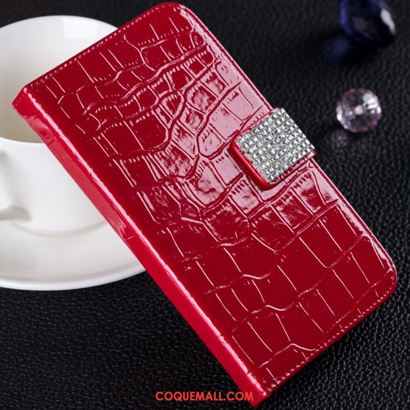 Étui Huawei Mate 20 Rs Étui En Cuir Rouge Téléphone Portable, Coque Huawei Mate 20 Rs Strass Incassable