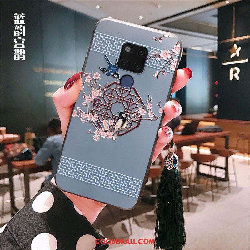 Étui Huawei Mate 20 Tendance Bleu Protection, Coque Huawei Mate 20 Tout Compris Téléphone Portable