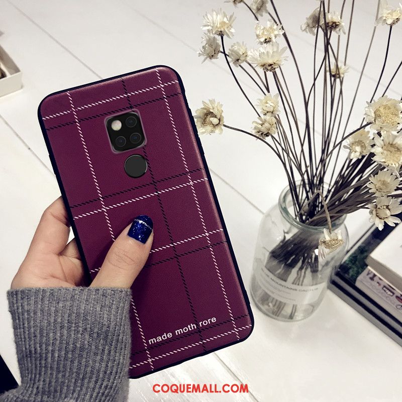 Étui Huawei Mate 20 Tendance Incassable Personnalité, Coque Huawei Mate 20 Violet Légère