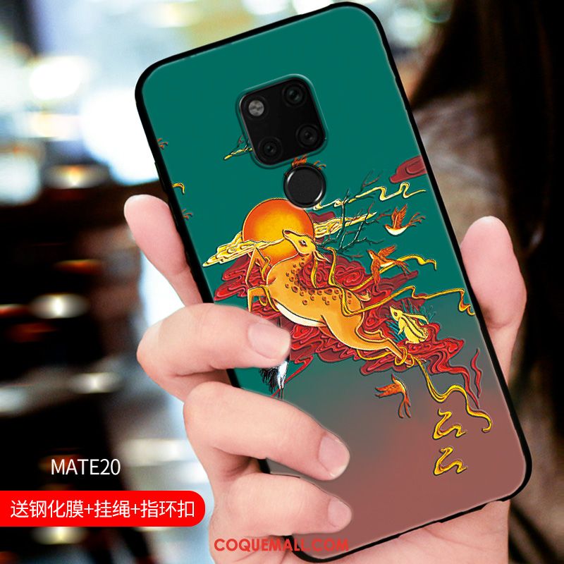 Étui Huawei Mate 20 Tout Compris Ornements Suspendus Tendance, Coque Huawei Mate 20 Gaufrage Nouveau