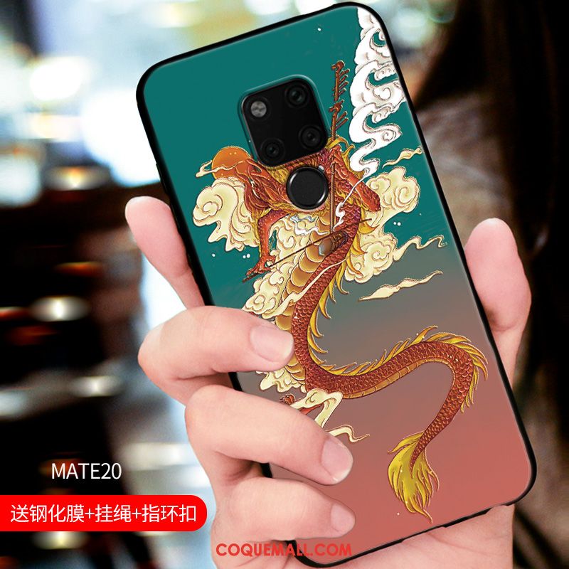 Étui Huawei Mate 20 Tout Compris Ornements Suspendus Tendance, Coque Huawei Mate 20 Gaufrage Nouveau