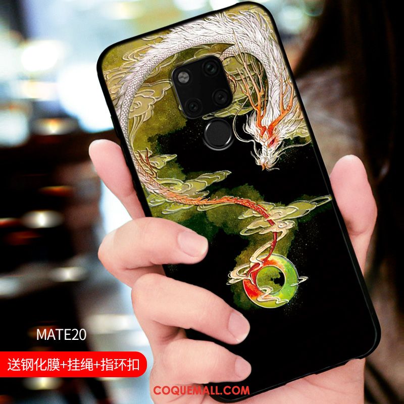 Étui Huawei Mate 20 Tout Compris Ornements Suspendus Tendance, Coque Huawei Mate 20 Gaufrage Nouveau