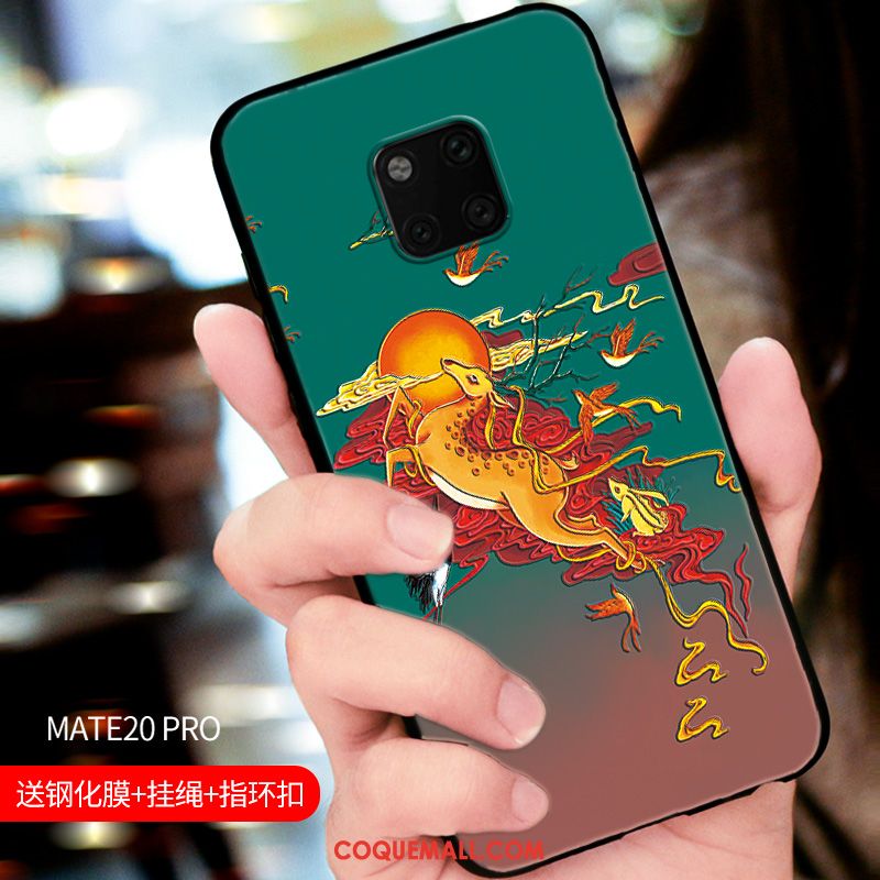 Étui Huawei Mate 20 Tout Compris Ornements Suspendus Tendance, Coque Huawei Mate 20 Gaufrage Nouveau