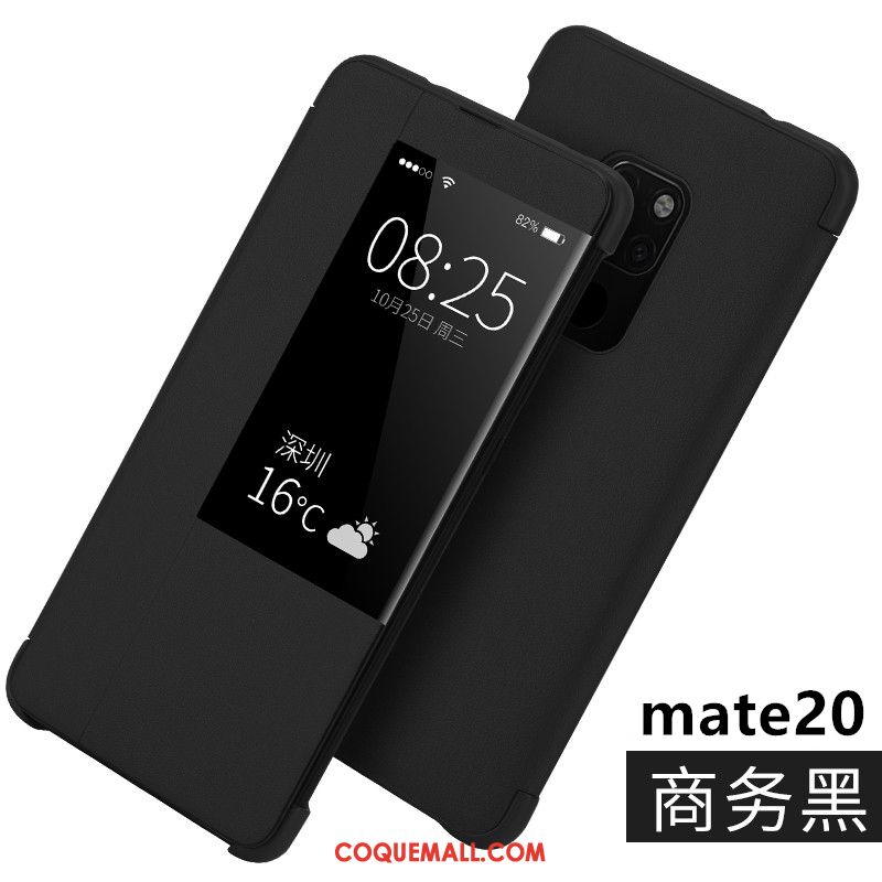 Étui Huawei Mate 20 Téléphone Portable Incassable Protection, Coque Huawei Mate 20 Étui En Cuir Clamshell