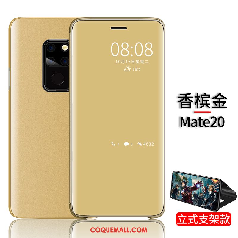 Étui Huawei Mate 20 Téléphone Portable Incassable Étui En Cuir, Coque Huawei Mate 20 Bleu Net Rouge