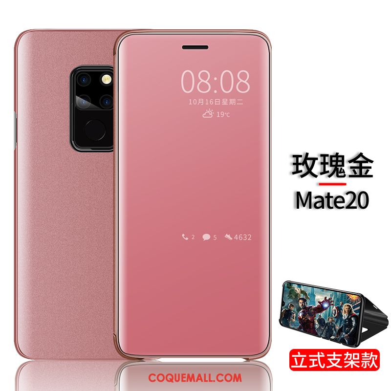 Étui Huawei Mate 20 Téléphone Portable Incassable Étui En Cuir, Coque Huawei Mate 20 Bleu Net Rouge