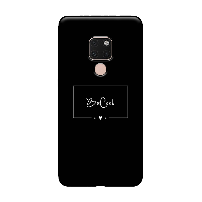 Étui Huawei Mate 20 X Délavé En Daim Lettre Amoureux, Coque Huawei Mate 20 X Noir Téléphone Portable