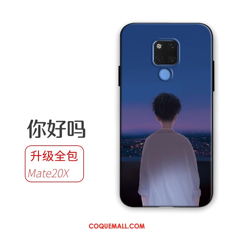 Étui Huawei Mate 20 X Fluide Doux Protection Téléphone Portable, Coque Huawei Mate 20 X Tendance Incassable