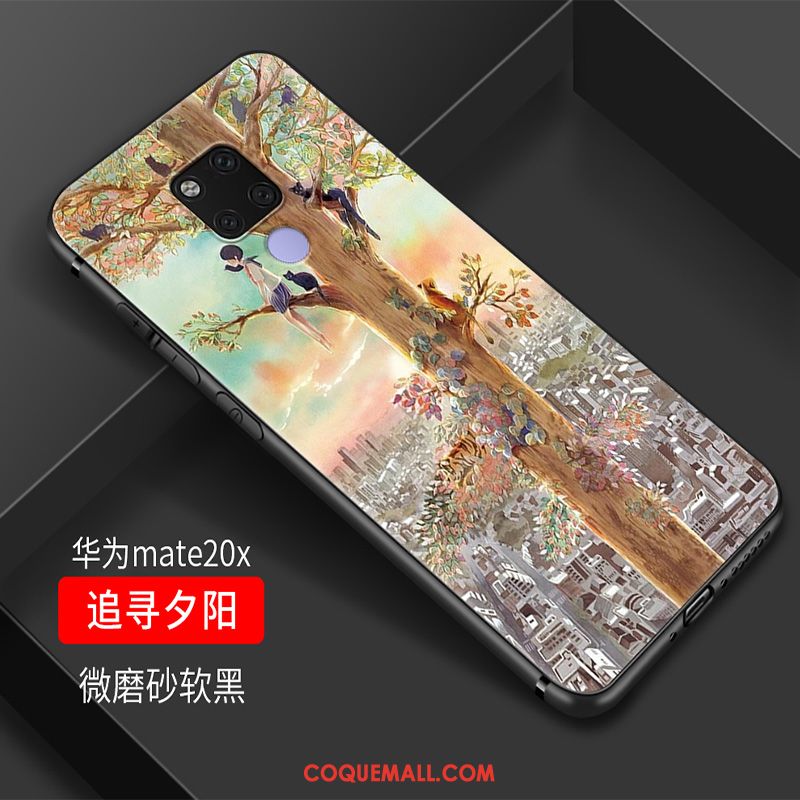 Étui Huawei Mate 20 X Fluide Doux Silicone Charmant, Coque Huawei Mate 20 X Créatif Tendance