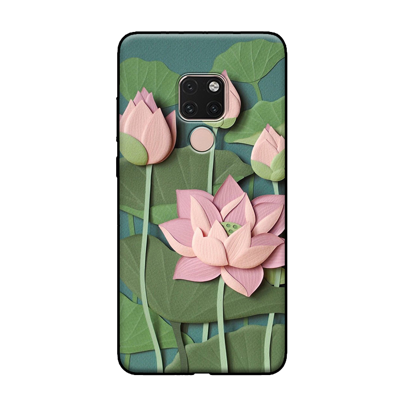 Étui Huawei Mate 20 X Frais Petit Rose, Coque Huawei Mate 20 X Téléphone Portable Tout Compris