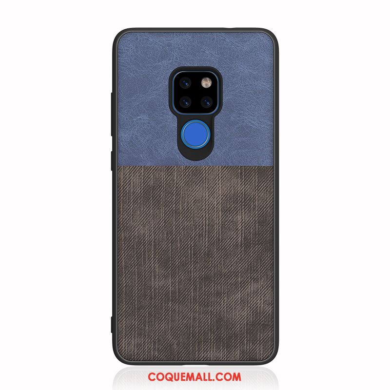 Étui Huawei Mate 20 X Incassable En Denim Protection, Coque Huawei Mate 20 X Personnalité Simple Braun