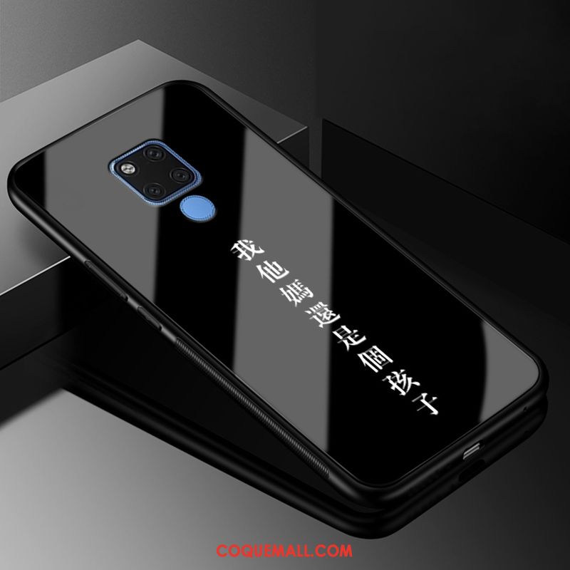 Étui Huawei Mate 20 X Noir Téléphone Portable Silicone, Coque Huawei Mate 20 X Tendance Incassable