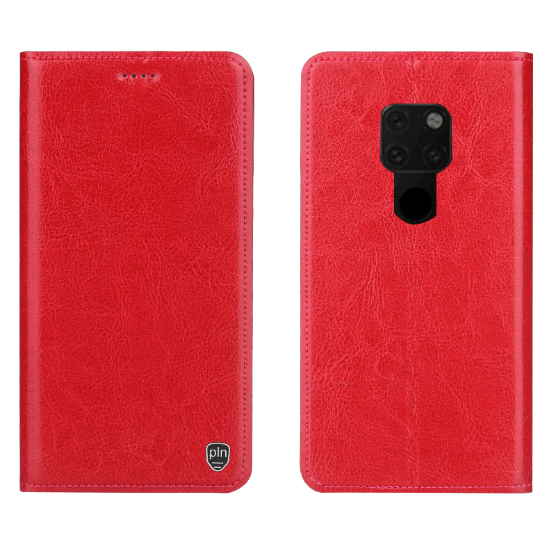 Étui Huawei Mate 20 X Protection Tout Compris Téléphone Portable, Coque Huawei Mate 20 X Cuir Véritable Étui En Cuir Braun