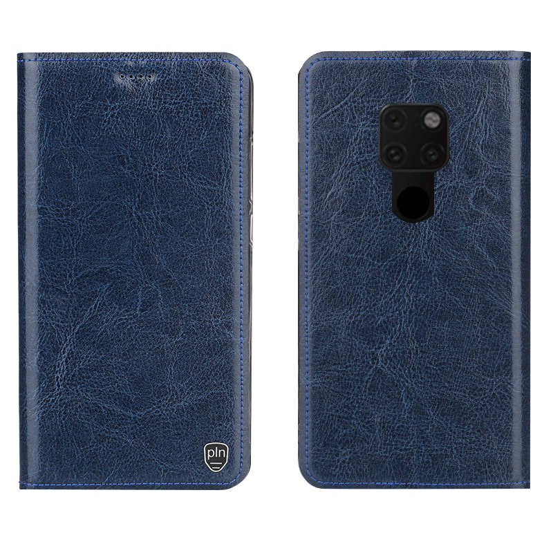 Étui Huawei Mate 20 X Protection Tout Compris Téléphone Portable, Coque Huawei Mate 20 X Cuir Véritable Étui En Cuir Braun