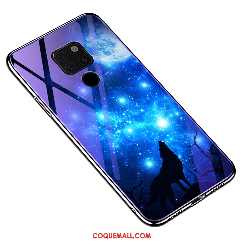 Étui Huawei Mate 20 X Protection Téléphone Portable Placage, Coque Huawei Mate 20 X Verre Trempé Incassable