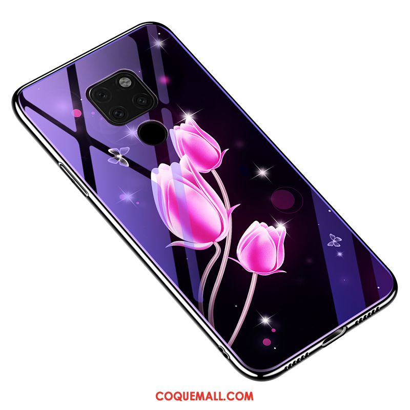 Étui Huawei Mate 20 X Protection Téléphone Portable Placage, Coque Huawei Mate 20 X Verre Trempé Incassable