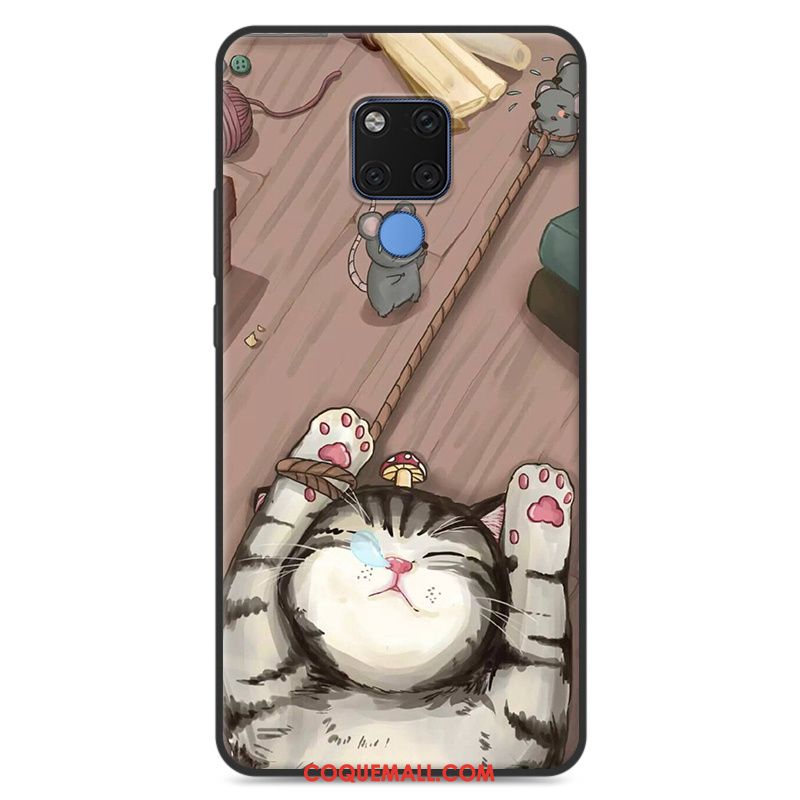 Étui Huawei Mate 20 X Tout Compris Fluide Doux Incassable, Coque Huawei Mate 20 X Dessin Animé Téléphone Portable