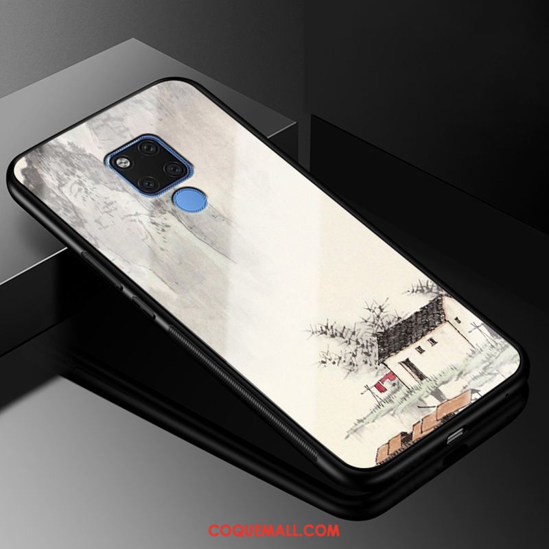 Étui Huawei Mate 20 X Téléphone Portable Silicone Bleu, Coque Huawei Mate 20 X Fluide Doux Verre