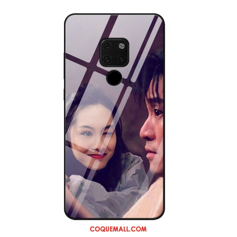 Étui Huawei Mate 20 X Violet Téléphone Portable Gris, Coque Huawei Mate 20 X Grand Personnalisé