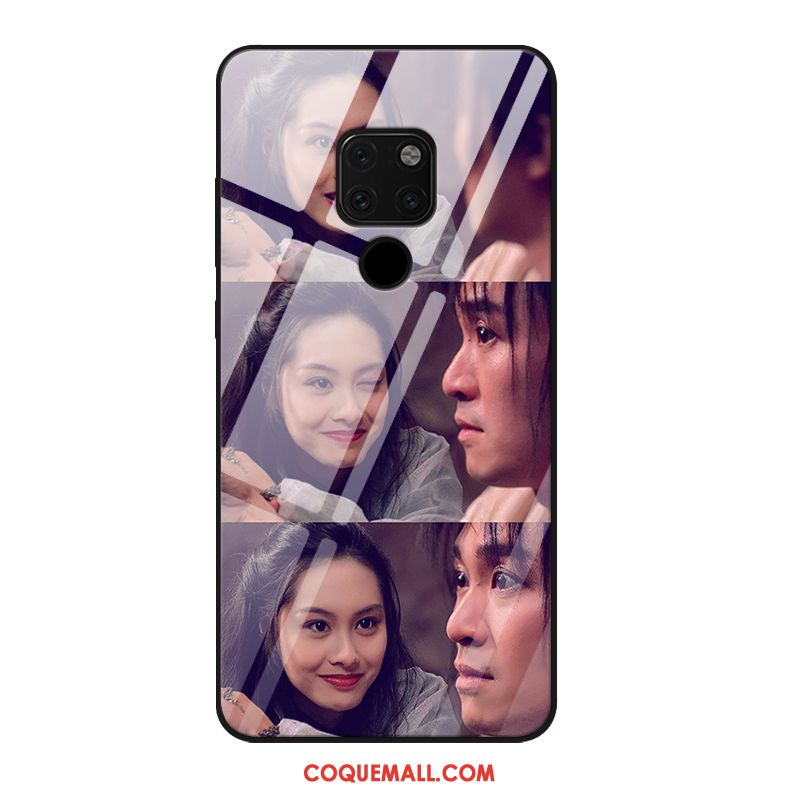 Étui Huawei Mate 20 X Violet Téléphone Portable Gris, Coque Huawei Mate 20 X Grand Personnalisé