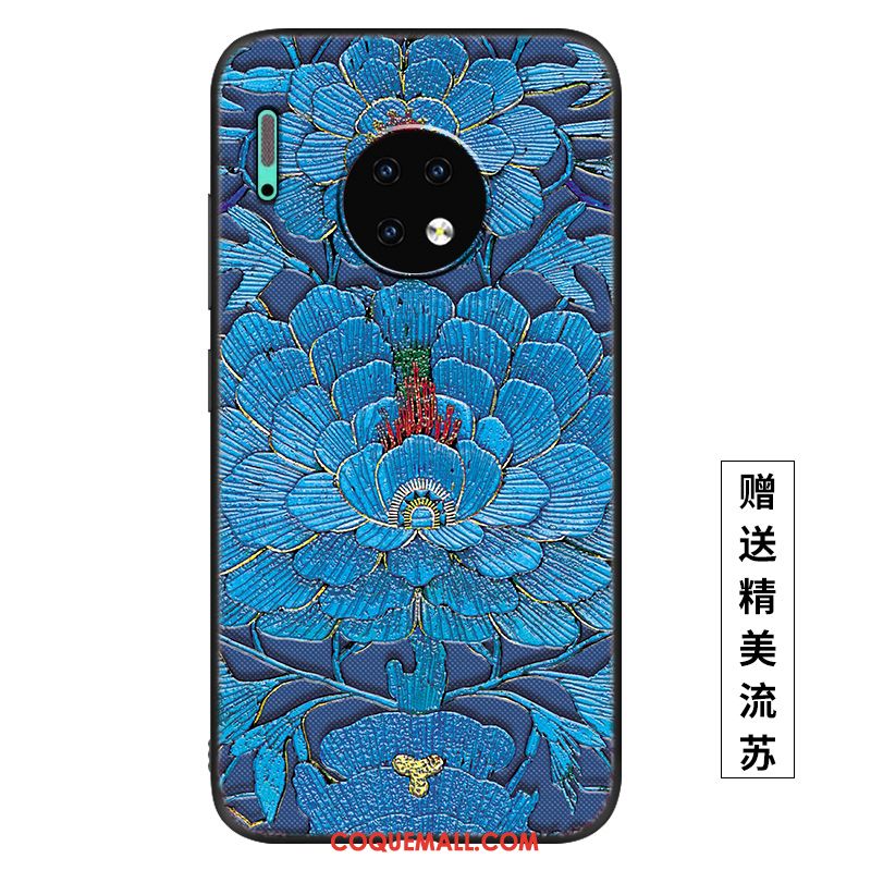 Étui Huawei Mate 30 Incassable Fluide Doux Palais, Coque Huawei Mate 30 Téléphone Portable Vent