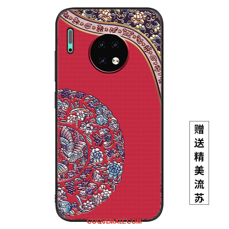 Étui Huawei Mate 30 Incassable Fluide Doux Palais, Coque Huawei Mate 30 Téléphone Portable Vent