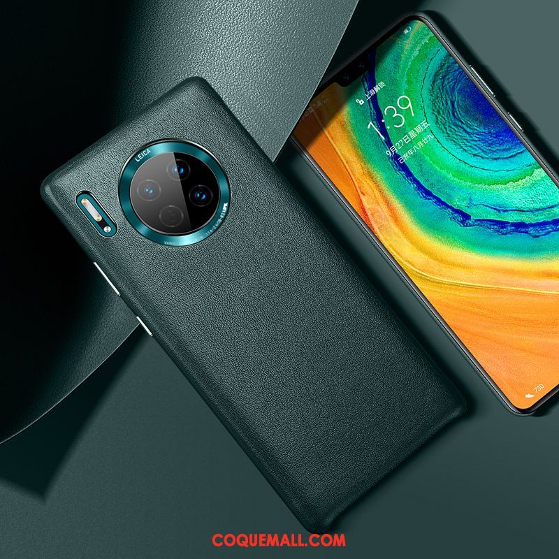 Étui Huawei Mate 30 Noir Bleu Tout Compris, Coque Huawei Mate 30 Luxe Téléphone Portable