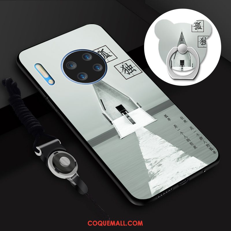 Étui Huawei Mate 30 Paysage Tempérer Membrane, Coque Huawei Mate 30 Anneau Antidérapant