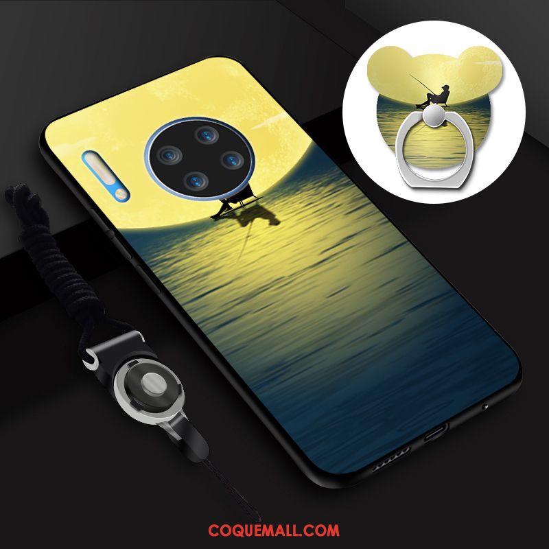 Étui Huawei Mate 30 Paysage Tempérer Membrane, Coque Huawei Mate 30 Anneau Antidérapant