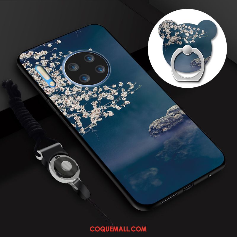 Étui Huawei Mate 30 Paysage Tempérer Membrane, Coque Huawei Mate 30 Anneau Antidérapant