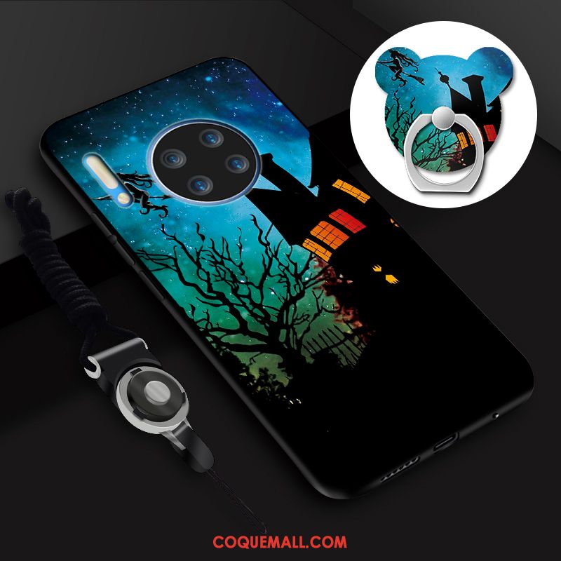 Étui Huawei Mate 30 Paysage Tempérer Membrane, Coque Huawei Mate 30 Anneau Antidérapant