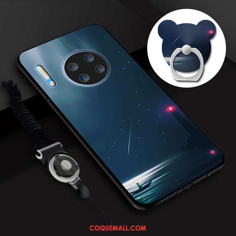 Étui Huawei Mate 30 Paysage Tempérer Membrane, Coque Huawei Mate 30 Anneau Antidérapant