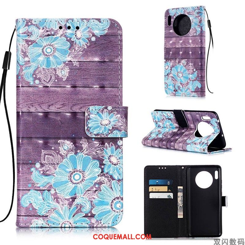 Étui Huawei Mate 30 Pro Clamshell Blanc Protection, Coque Huawei Mate 30 Pro Tout Compris Incassable