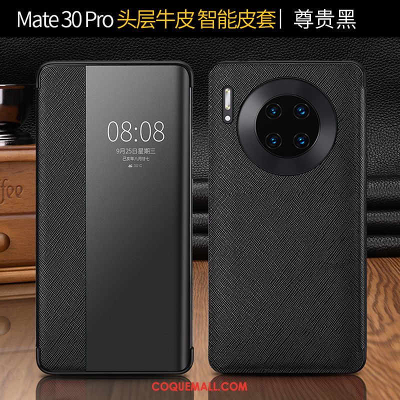 Étui Huawei Mate 30 Pro Cuir Business Tout Compris, Coque Huawei Mate 30 Pro Protection Luxueux