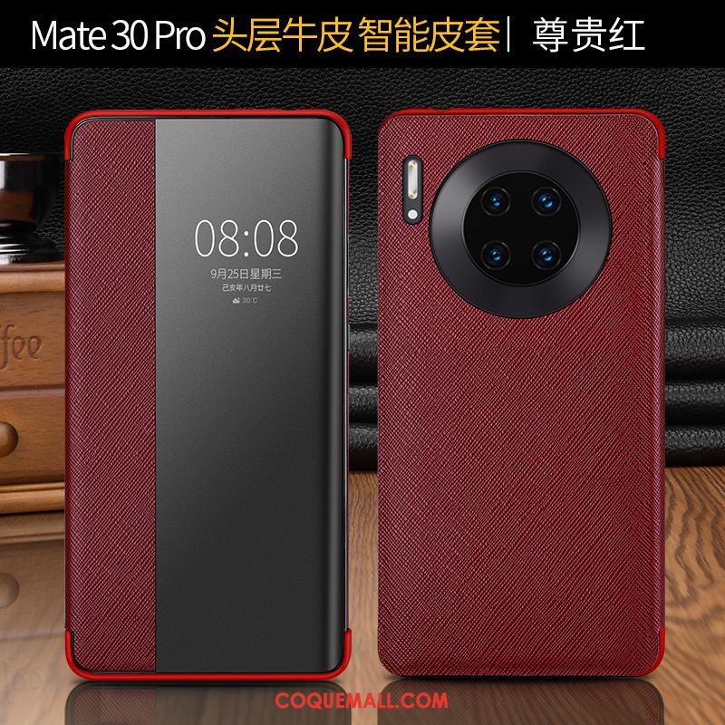 Étui Huawei Mate 30 Pro Cuir Business Tout Compris, Coque Huawei Mate 30 Pro Protection Luxueux