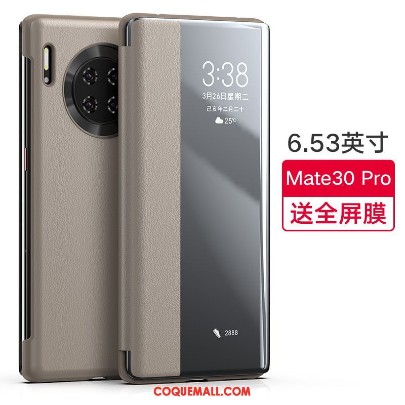 Étui Huawei Mate 30 Pro Incassable Tout Compris En Cuir, Coque Huawei Mate 30 Pro Très Mince Protection