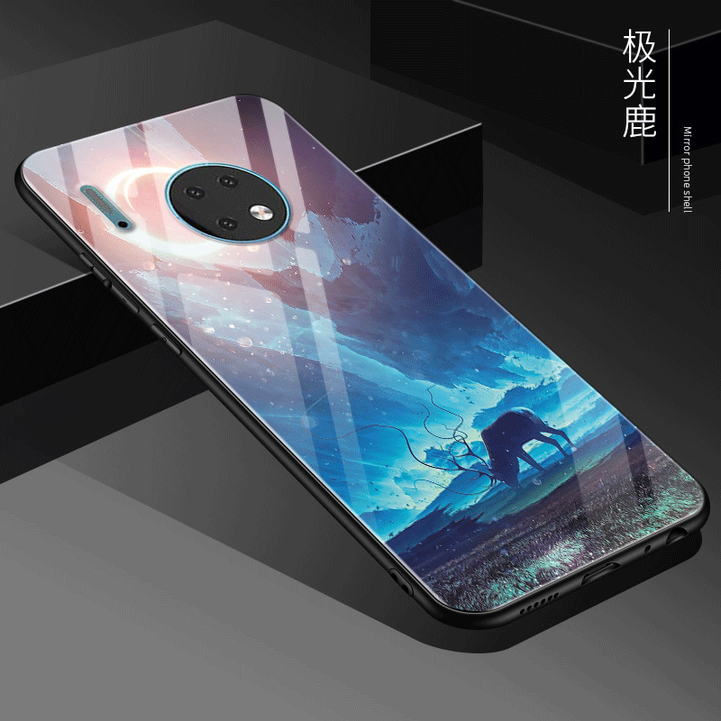 Étui Huawei Mate 30 Pro Incassable Verre Marque De Tendance, Coque Huawei Mate 30 Pro Téléphone Portable Vert