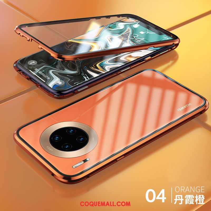 Étui Huawei Mate 30 Pro Nouveau Magnétisme Transparent, Coque Huawei Mate 30 Pro Créatif Reversible