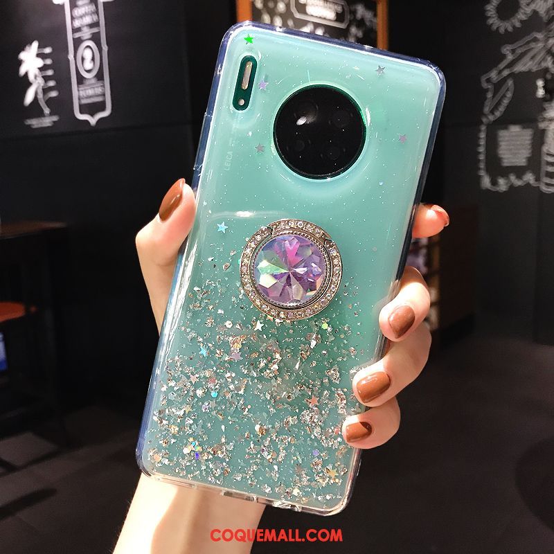 Étui Huawei Mate 30 Pro Nouveau Transparent Anneau, Coque Huawei Mate 30 Pro Téléphone Portable Luxe