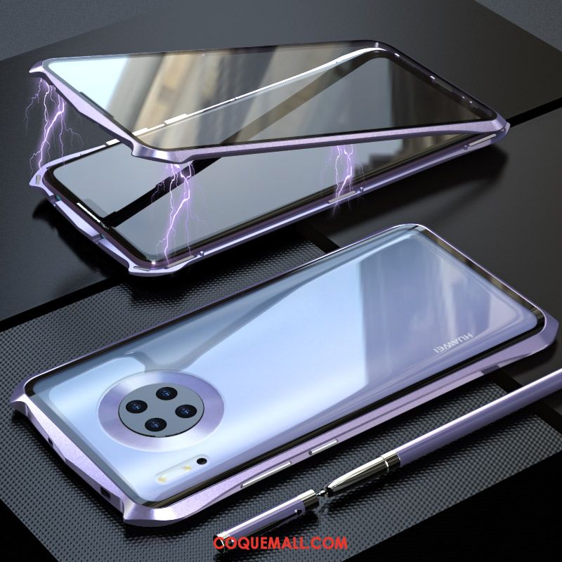 Étui Huawei Mate 30 Pro Simple Reversible Verre, Coque Huawei Mate 30 Pro Protection Très Mince