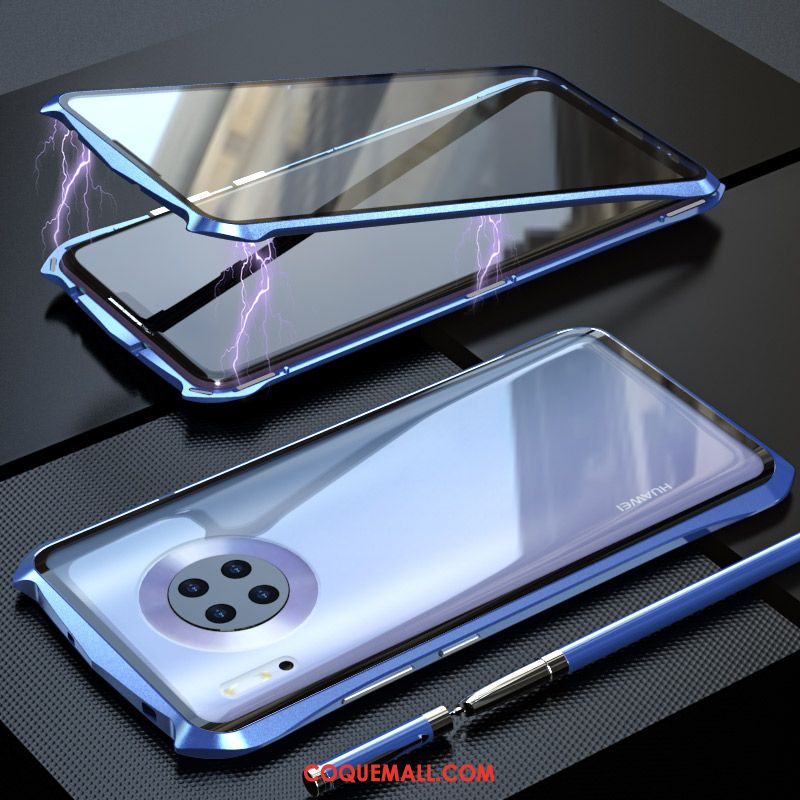 Étui Huawei Mate 30 Pro Simple Reversible Verre, Coque Huawei Mate 30 Pro Protection Très Mince