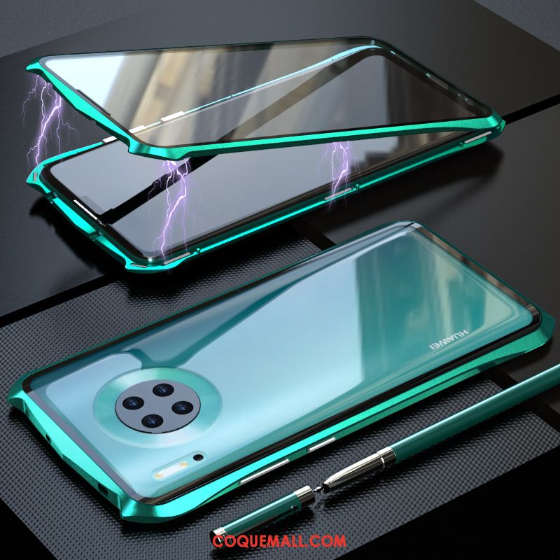 Étui Huawei Mate 30 Pro Simple Reversible Verre, Coque Huawei Mate 30 Pro Protection Très Mince