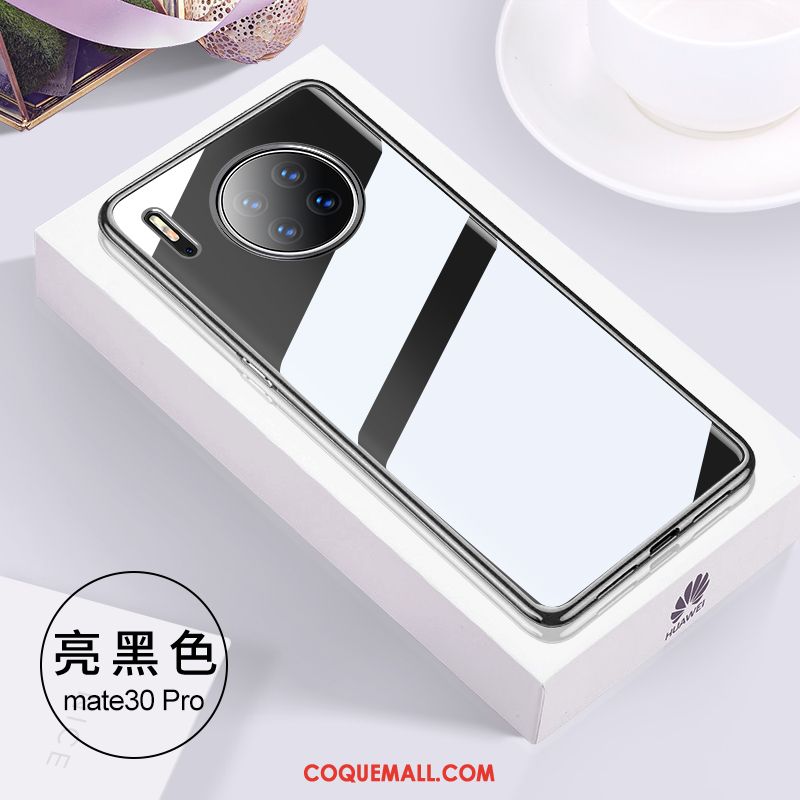 Étui Huawei Mate 30 Pro Tout Compris Transparent Très Mince, Coque Huawei Mate 30 Pro Vert Fluide Doux