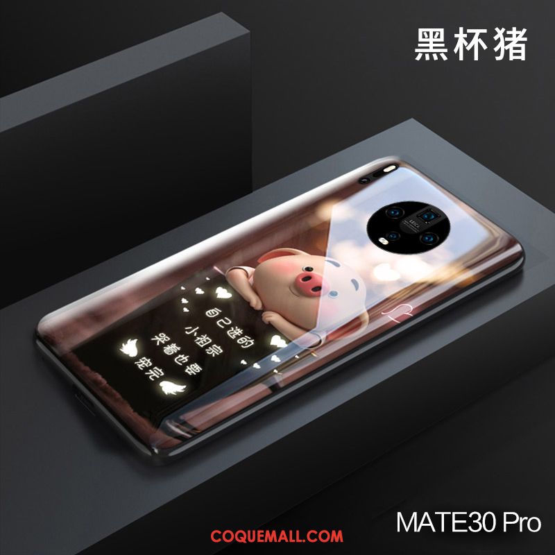 Étui Huawei Mate 30 Pro Verre Incassable Tout Compris, Coque Huawei Mate 30 Pro Personnalité Marque De Tendance