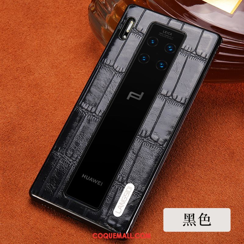 Étui Huawei Mate 30 Rs Cuir Véritable Téléphone Portable Luxe, Coque Huawei Mate 30 Rs Incassable Personnalisé